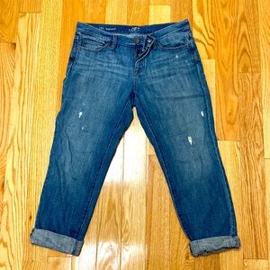 LOFT Distressed Boyfriend Jeans - Like New